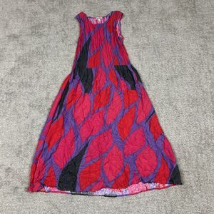 Alquema Smash Pocket Dress Womens 0 Pink Purple Sleeveless Crinkle Stretch